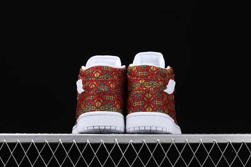 All categories Air Jordan Jordan series basketball shoes Air Jordan 1 Mid Air Jordan Mid AJ1 Joe 1 red satin AH7389-601